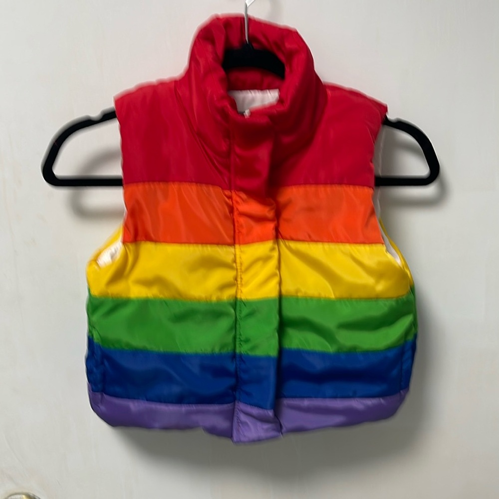 Mud Kingdom kids puffy vest multi color